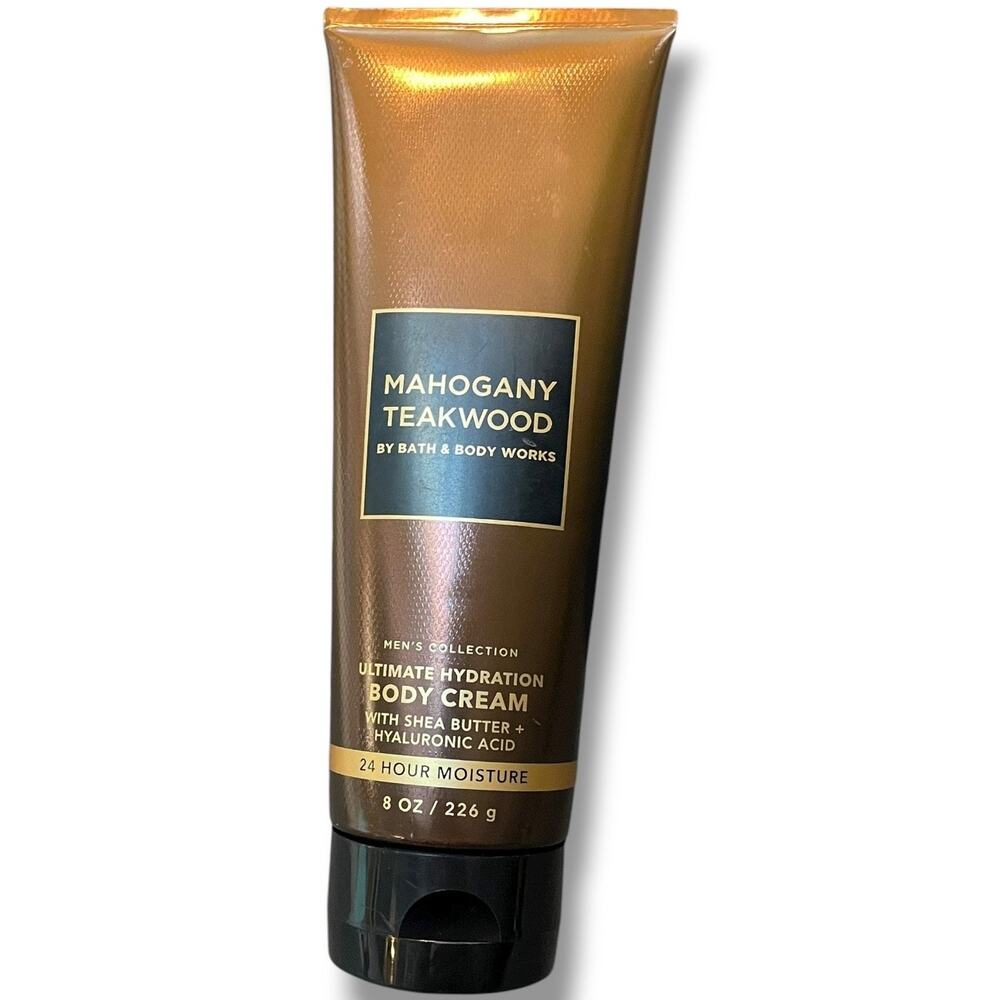 Bath & Body Works Mahogany Teakwood Ultimate Hydration Body Cream 8 oz - Picture 3 of 8